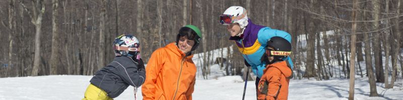 Family time on the slopes at Shawnee Mountain Ski Area