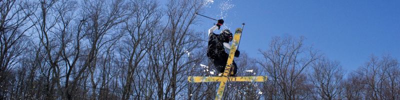 Todd Nordstrom on the Bushkill Terrain Park   Shawnee Mountain Ski Area